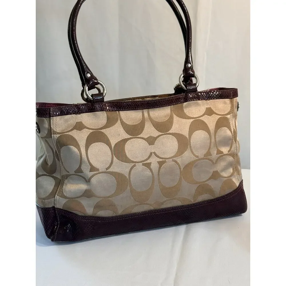 Coach Park Signature Carry All F20353 (2012) Rare Restored And Ready For Fall